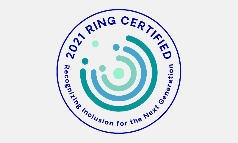 July 2021 – KNCH is RING Certified, Recognizing Inclusion for the Next Generation